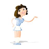 cartoon waitress serving N3
