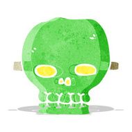 cartoon spooky skull mask N6