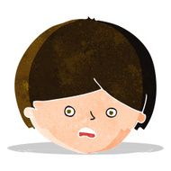 cartoon unhappy boy N15
