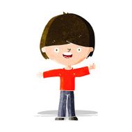 cartoon happy boy N72