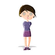 cartoon surprised girl N7