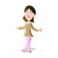 cartoon woman with no worries N10