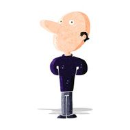 cartoon balding man N5