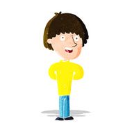 cartoon happy man N127