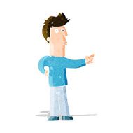 Cartoon Man Pointing N65