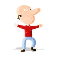 cartoon worried middle aged man N3