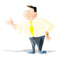 cartoon businessman asking question N2