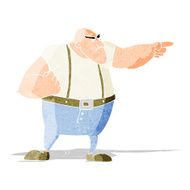 cartoon angry tough guy pointing N3
