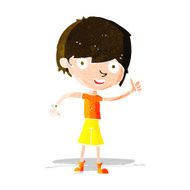 cartoon boy with positive attitude N6