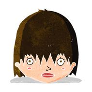 cartoon staring woman N10