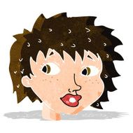 cartoon surprised woman N70