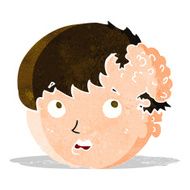cartoon boy with ugly growth on head N2