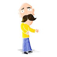 cartoon lonely old man N2
