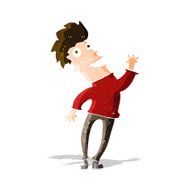 cartoon happy man N131
