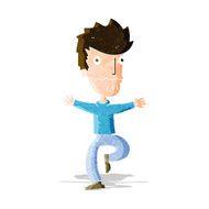 cartoon frightened man N37