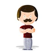 cartoon manly mustache man N2