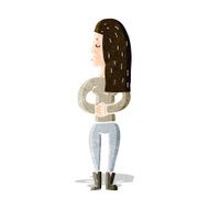 cartoon woman ignoring N4