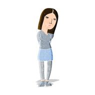 cartoon woman waiting N5