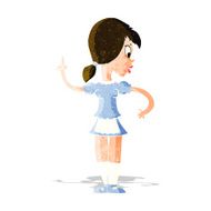 cartoon waitress calling order N2