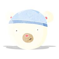 cartoon polar bear face N4