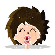 Cartoon Woman Screaming N8