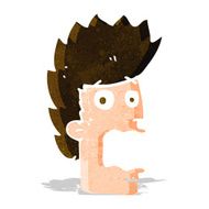 cartoon terrified man N97