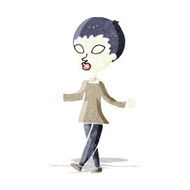 cartoon halloween zombie woman N3
