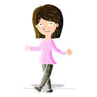 cartoon woman with no worries N11