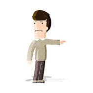 Cartoon Man Pointing N67