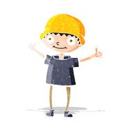 cartoon boy with positive attitude N7