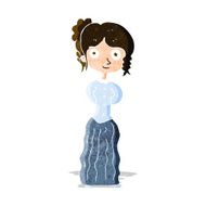 cartoon happy woman N77