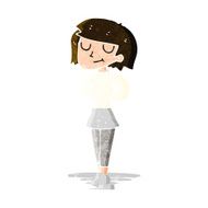cartoon pleased woman N3