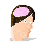 cartoon head with brain symbol N10