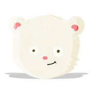 Cartoon Polar Bear Head N6