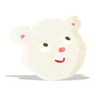 cartoon polar bear face N5