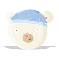 cartoon polar bear face N6