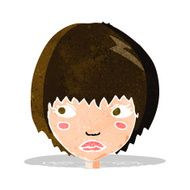 cartoon unhappy girl N5