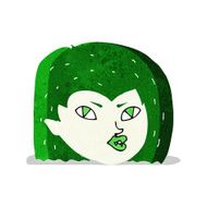 cartoon vampire face N10
