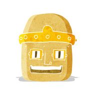 cartoon robot head N31