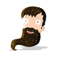 cartoon bearded man N25
