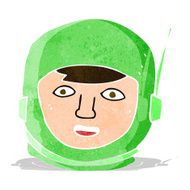 cartoon astronaut head N3