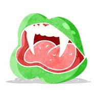 Cartoon Vampire Lips N16