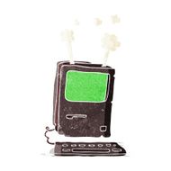 cartoon old computer N10