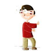 cartoon boy with popping out eyes N3