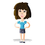 cartoon tough woman N3