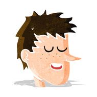 cartoon happy boy face N15