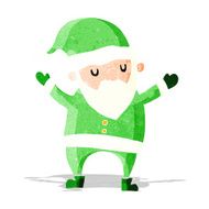 cartoon dancing santa N4