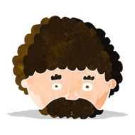 Cartoon Man With Mustache N38
