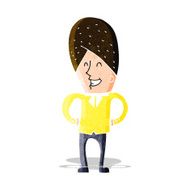 cartoon happy man N137