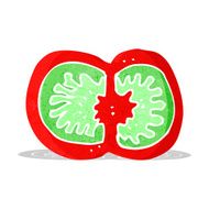 cartoon sliced tomato N2